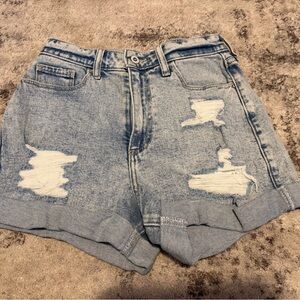 Hollister Light Blue Denim Shorts